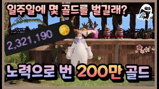 [로스트아크] 노력으로 모은 200만 골드!! 일주일에 몇 골드를 벌길래?