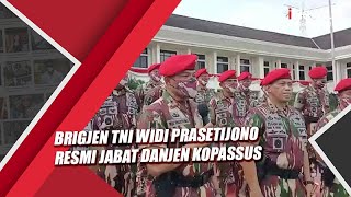 Terima Tongkat Komando, Brigjen TNI Widi Prasetijono Resmi Jabat Danjen Kopassus