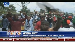 News@10: Self Acclaimed Biafra Agitators Protest In Umuahia, Abia State 28/06/17 Pt. 1