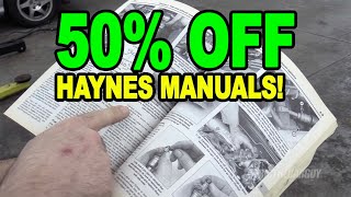 50% Off Haynes Manuals!