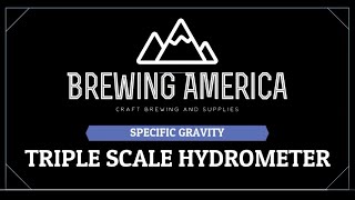 Brewing America Specific Gravity Hydrometer Test Kit