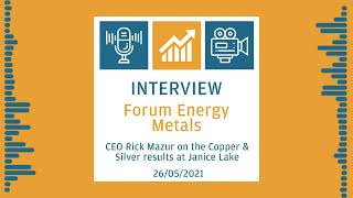 Forum Energy Metals - Janice Lake Copper/Silver Results #FMC $FMC #Copper #Silver