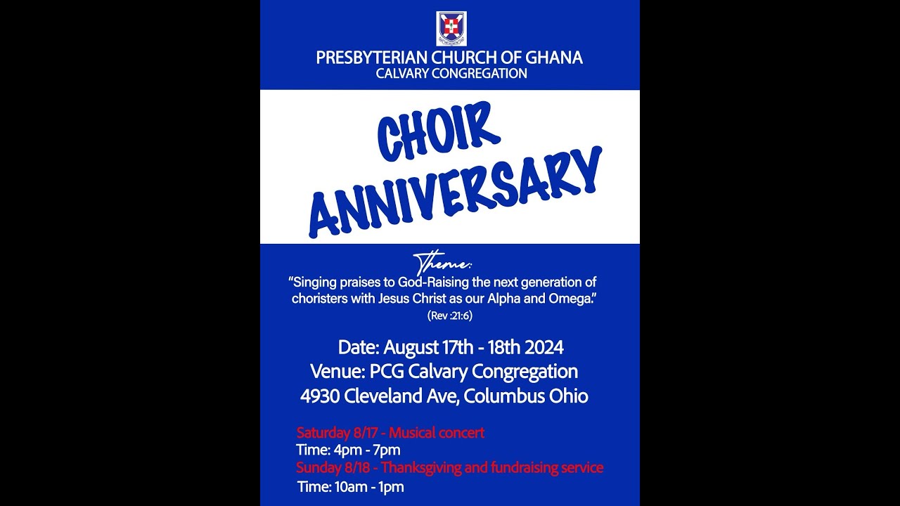 Church Choir Anniversary Youtube