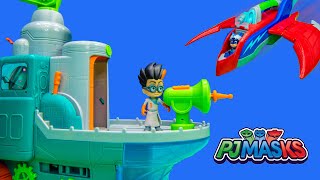 Introducing PJ Masks Air Jet with Catboy and Gekko and Romeo Flying Factory