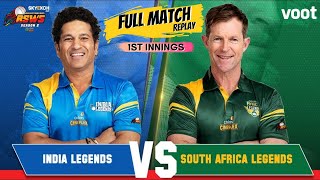India Vs South Africa |Full Match Replay |1st Inn | Skyexch.net Road Safety World Series 2022|Match1