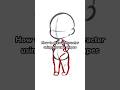 How to draw a character using two shapes #chibi #shorts #arthack
