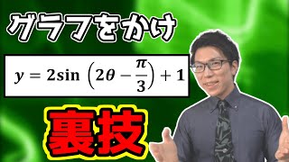 【高校数学】三角関数のグラフの裏技～平行移動の場合～【数学Ⅱ】