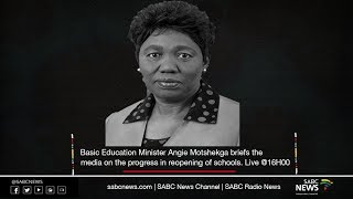 Basic Education Minister Angie Motshekga media briefing: 05 July 2020