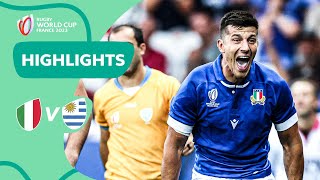 Italy recover in STYLE! | Italy v Uruguay | Rugby World Cup 2023 Highlights