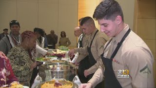 Seniors Share Thanksgiving Meal With Marines Who Saved Them From Fire