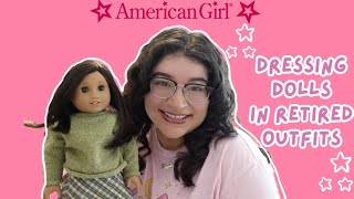 I got 5 Retired American Girl Outfits | Dressing dolls + chit chat with me