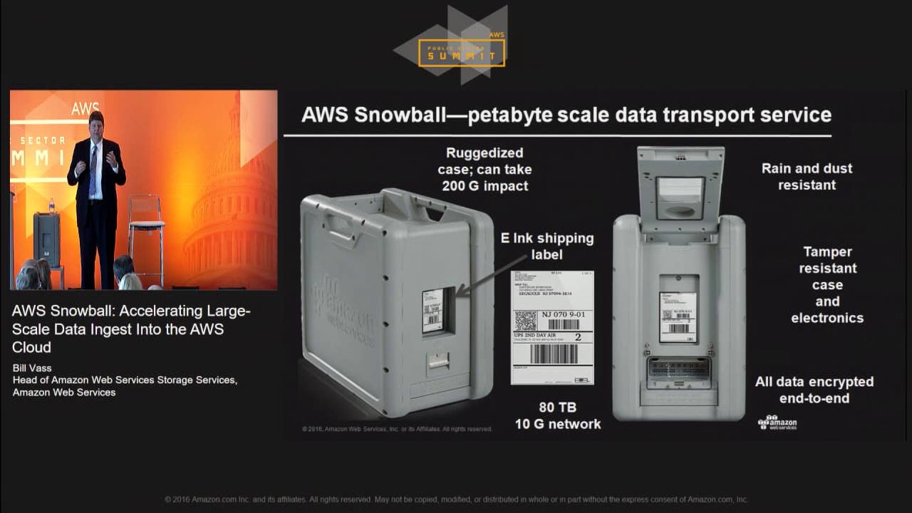 AWS Snowball: Accelerating Large-Scale Data Ingest Into The AWS Cloud ...