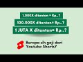 Berapa Pendapatan Youtube Shorts di Tahun 2023?