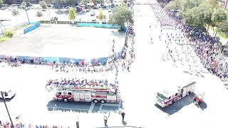 UF Homecoming   Parade 10-7-22  - Above NW 13th \u0026 University Ave by Drone