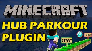 Fun minigame in Minecraft with Hub Parkour Plugin