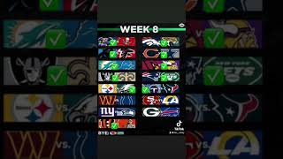 Nfl week 8 predictions