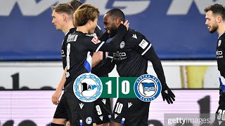 Arminia Bielefeld vs Hertha Berlin 1-0 All Goals & Highlights 10/01/2021