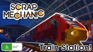 Crazy Train Station Hide & Seek Challenge Showcase! | Scrap Mechanic