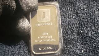 Rare Kitco 1oz Silver Bar