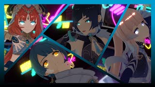 【原神MMD】水元素女子の被害妄想携帯女子(笑)(Long)/Xingqiu＆Yelan＆Kokomi＆Nilou nqrse × EVO+【GenshinImpactMMD 1080p60fps】