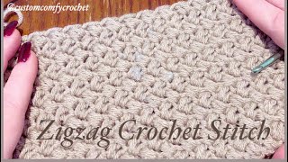 How To Crochet The Zigzag Stitch| Beginner Friendly|Tejer