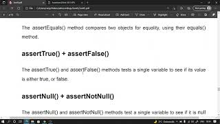 42.Different Assertion methods.