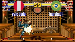 FT5 @kof95: vale todo (PE) vs baraka94 (BR) [King of Fighters 95 Fightcade] Jan 14