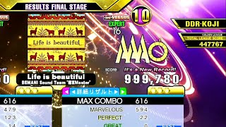 [DDR A3] Life is beautiful [Single-EXPERT] 999,780 PFC by DDR-KOJI