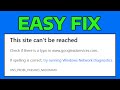 How To Fix Some Websites Not Opening On Any Browser (This Site Can’t Be Reached)