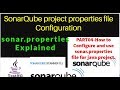 Part 09-SonarQube-How to configure and use sonar.properties file for java project|sonar.properties|
