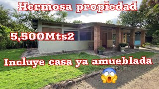 LINDA PROPIEDAD WOOOW 5,500 MTS2😱IDEAL COMO CASA DE CAMPO🏕