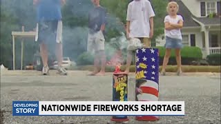 Nationwide fireworks shortage