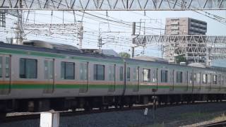 [FHD]E233系3000番台　E02+E52編成　小田原駅発車