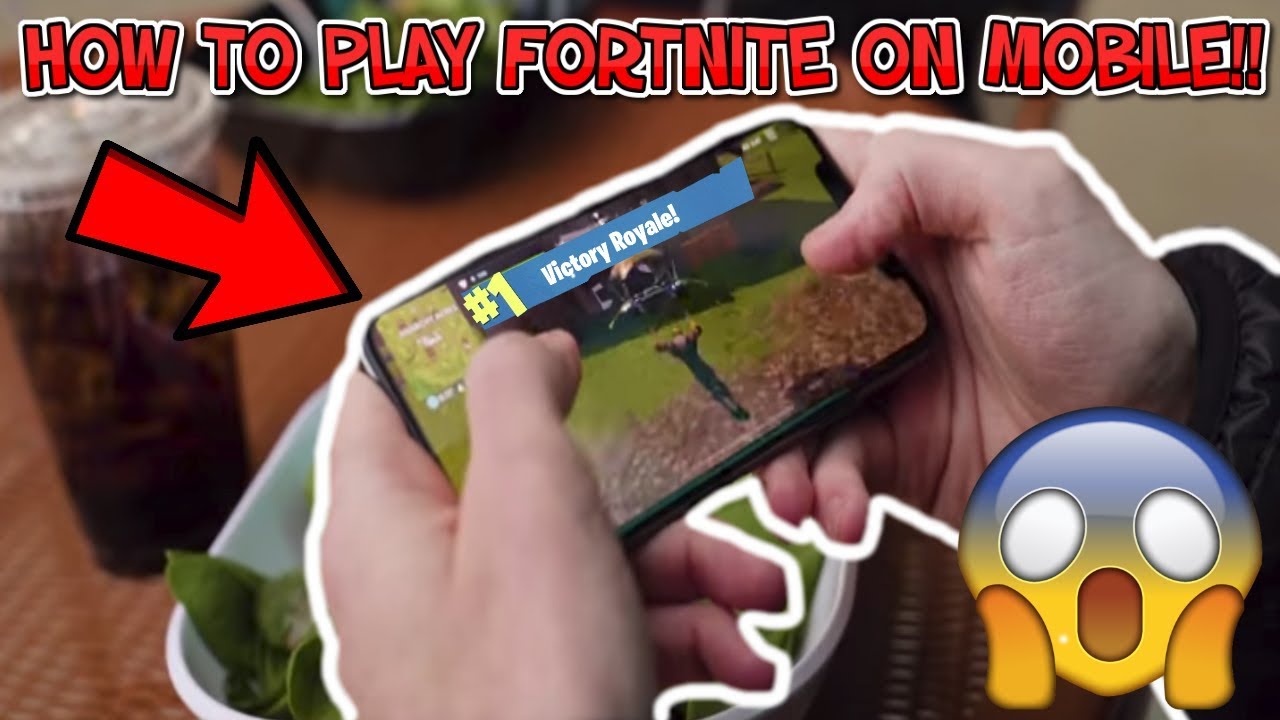 HOW TO PLAY FORTNITE: BATTLE ROYALE ON MOBILE!! - YouTube