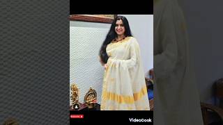 സെറ്റ് സാരിയിൽ സുന്ദരി സംയുക്ത വർമ്മ #shorts#viral