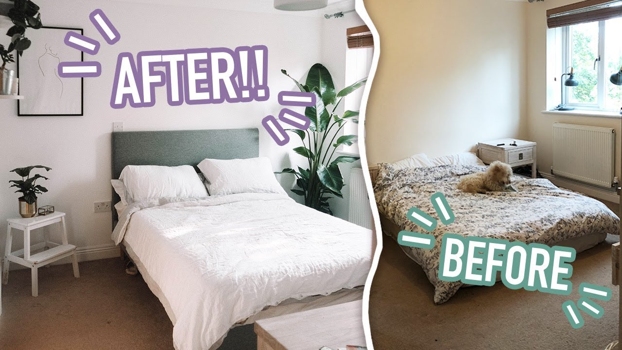 AMAZING BEDROOM TRANSFORMATION (PINTEREST INSPIRED) - YouTube