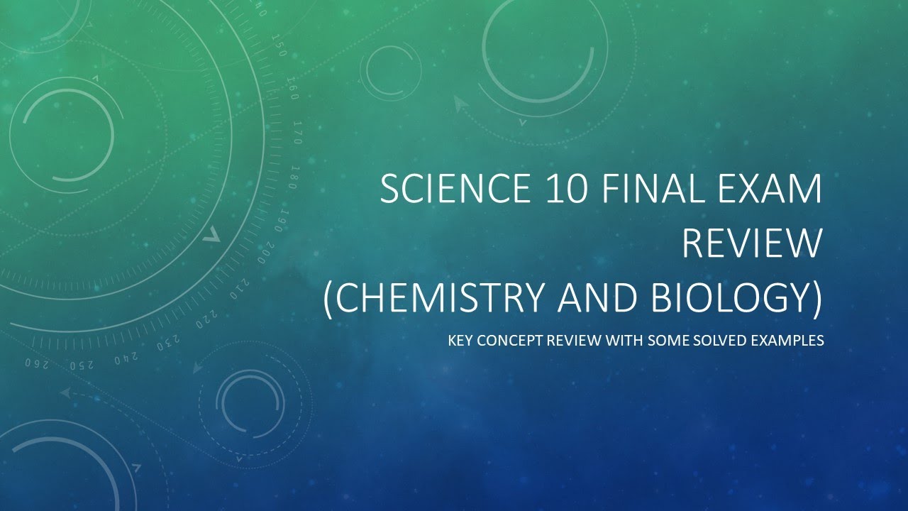 Science 10 | Final Exam Review Chemistry - YouTube