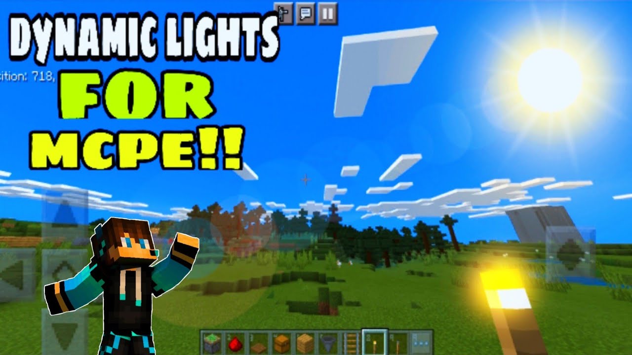 Dynamic Lights Mod For Minecraft Pe 1.16+ || Realight Mod For Mcpe 2021 ...