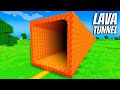 I found a LONGEST LAVA TUNNEL in Minecraft ! Who lives in the BIGGEST TUNNEL ?