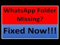 WhatsApp folder Missing From File Manager | WA Image Not Showing In Gallery