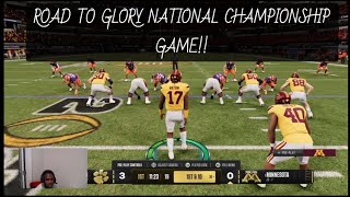 THIS GAME WAS A BANGER!! NCAA 25: ROAD TO GLORY QB: NATIONAL CHAMPIONSHIP vs CLEMSON