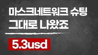 마스크네트워크 전망 및 숏포지션ㅣ비트코인 선물거래