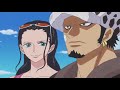 one piece robin talks with law romantic moment episode 746 eng sub