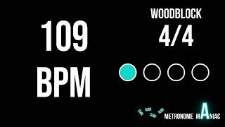 Metronome 109 BPM 4/4 - Woodblock