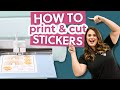 Cricut Beginner Tutorial - PRINT THEN CUT STICKERS