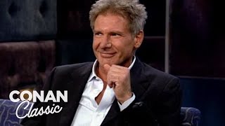 Conan Accidentally Closed An Elevator Door On Harrison Ford | Late Night with Conan O’Brien