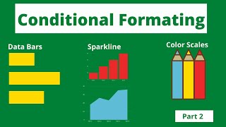 Conditional Formatting | Sparklines|Excel Reports