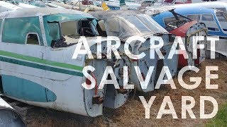 An Aircraft Salvage Yard in North Texas