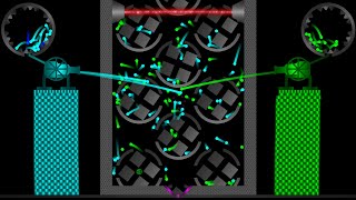 Castle Destruction 9 + Don't Get Left Behind 3 - Marble Race in Algodoo