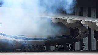 22 Minutes High Power Engine Test ANTONOV AN-124 UR-82073 Triebwerkstest at Leipzig Halle Airport